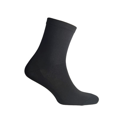 GREENGO MJUK TOPP-SOCKA MED DUBBLA BOTTEN, SVART OCH GRÅ