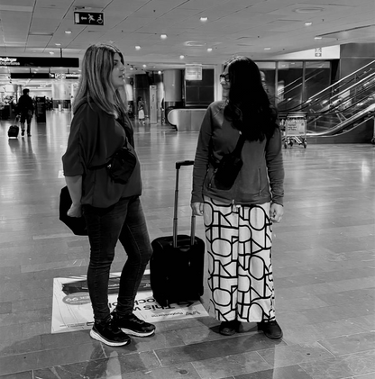Crossbody bag för värdesaker, grå