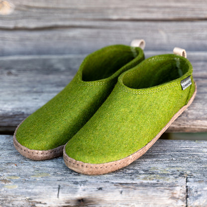 GreenGo-tofflor med sula i nubuckläder, 100% YLLE