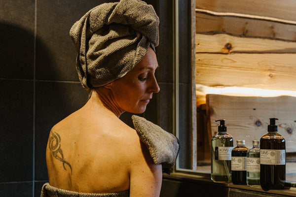 Villa duschhandske 15x20