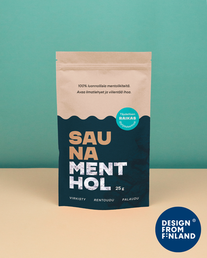SAUNA MENTHOL - ORIGINAL, 25g, räcker till ca 80 bastubad