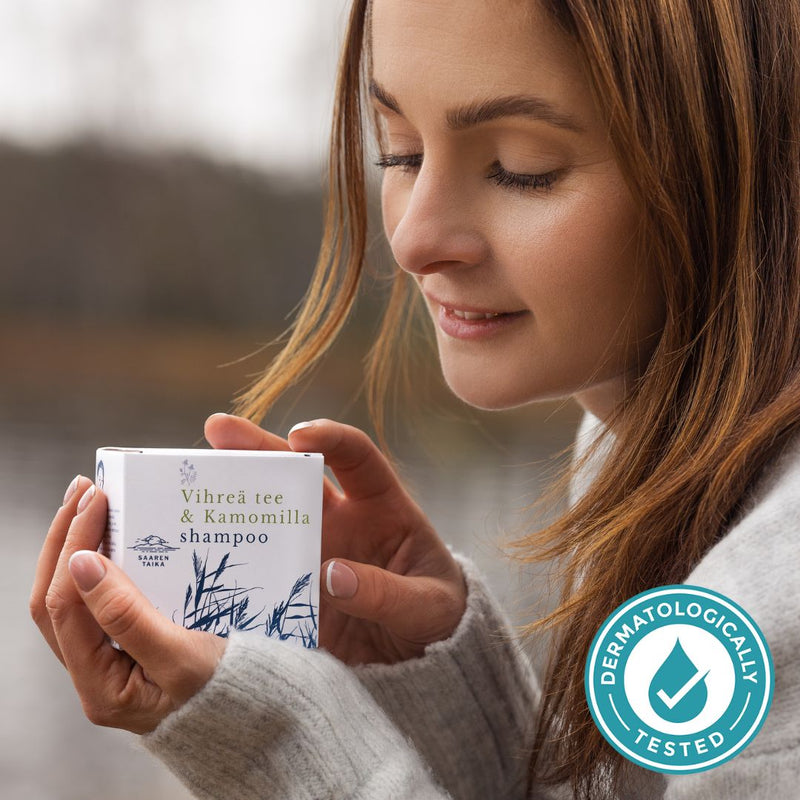 Grönte & kamomill schampobar 105g
