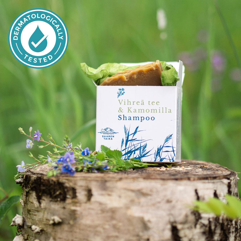 Grönte & kamomill schampobar 105g