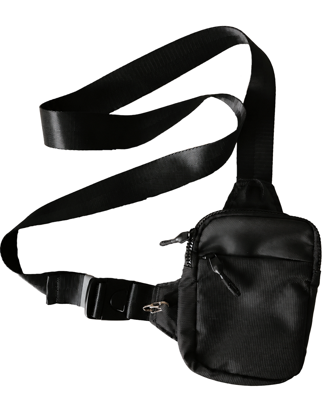 Crossbody bag för värdesaker, svart